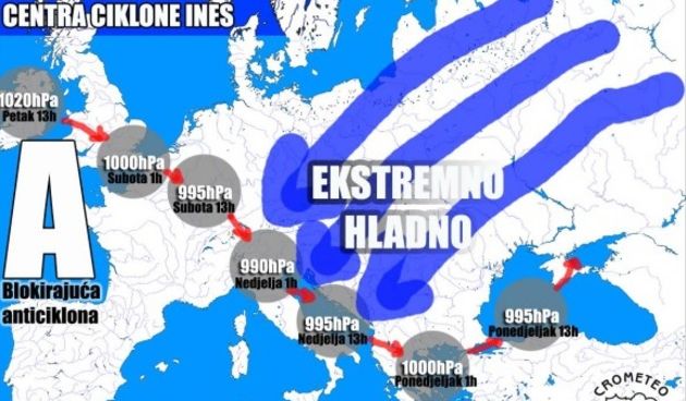 Ciklona Ines, foto: Crometeo.hr