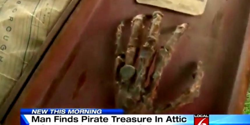 Na tavanu pronašao gusarsko blago, screenshot ytube Na tavanu pronašao gusarsko blago, screenshot ytube