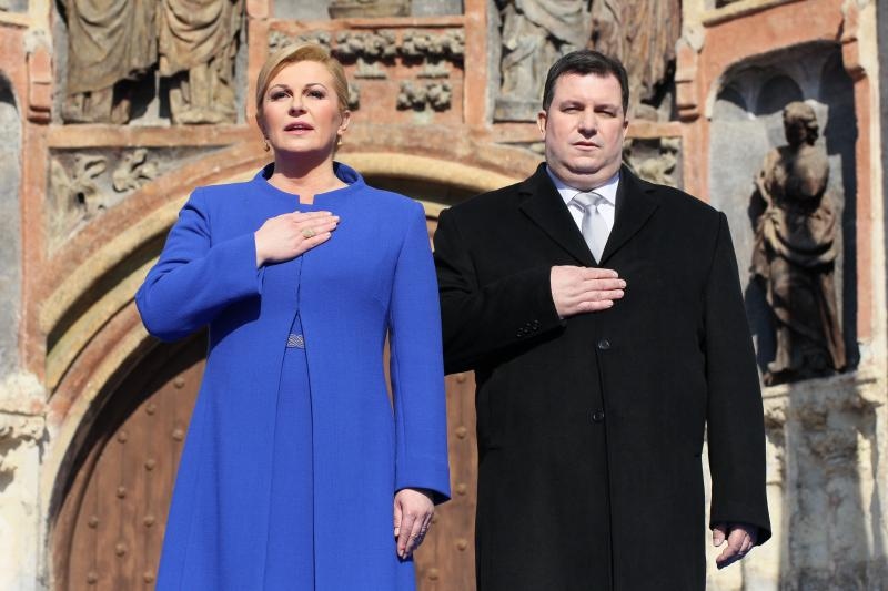 Inauguracija predsjednice Kolinde Grabar Kitarović na Trgu sv. Marka, Foto: Photo: HINA/POOL/PIXSELL