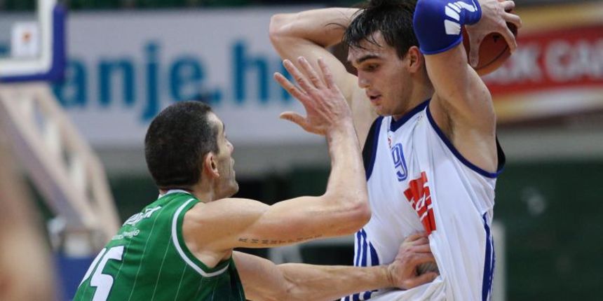 KC Drazen Petrovic, Zagreb – 15. kolo ABA lige, KK Cibona – KK Union Olimpija. Dario Šarić, Photo: Davor Puklavec/PIXSELL KC Drazen Petrovic, Zagreb – 15. kolo ABA lige, KK Cibona – KK Union Olimpija. Dario Šarić, Photo: Davor Puklavec/PIXSELL