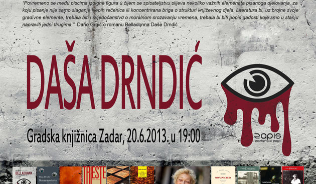 ZaPis vas poziva na književnu večer s Dašom Drndić