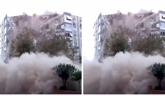 turska, potres, urušila se zgrada