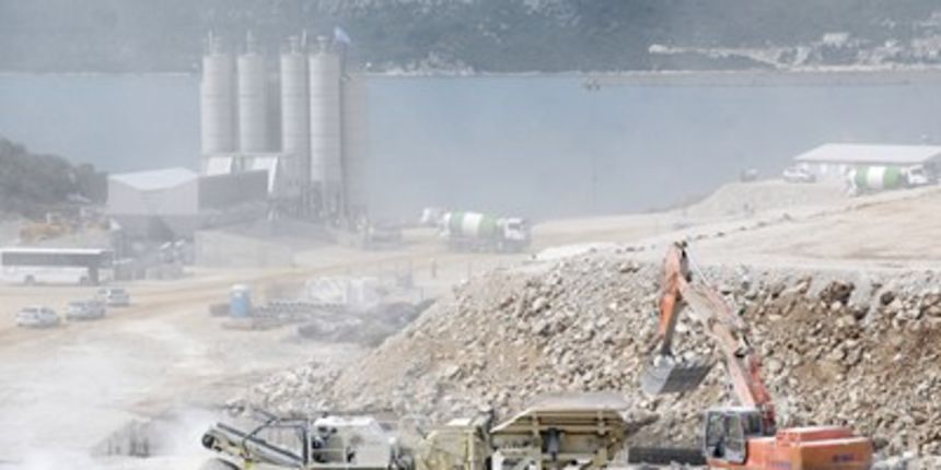 Gradilište pelješkog mosta (Foto: Denis Jerković/CROPIX) Gradilište pelješkog mosta (Foto: Denis Jerković/CROPIX)