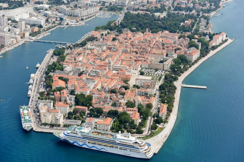 Zadar iz zraka, zračna panorama