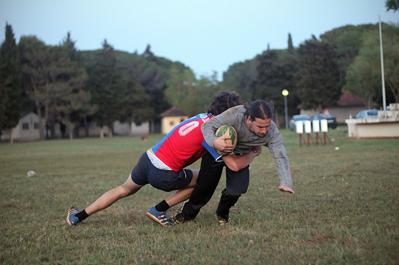 Trening zadarskih ragbijaša u Zemuniku (foto:Saša Čuka)