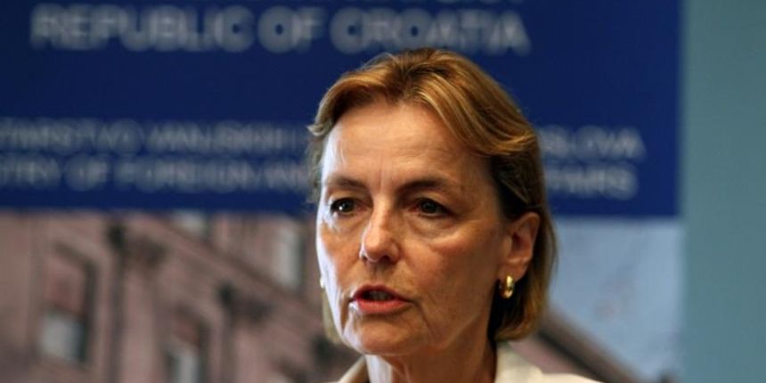 13.08.2015., Rijeka – Potpredsjednica Vlade RH Vesna Pusic odrzala je konferenciju za medije povodom ubojstva otetog hrvata Tomislava Salopeka u Egiptu. Photo: Goran Kovacic/PIXSELL 13.08.2015., Rijeka – Potpredsjednica Vlade RH Vesna Pusic odrzala je konferenciju za medije povodom ubojstva otetog hrvata Tomislava Salopeka u Egiptu. Photo: Goran Kovacic/PIXSELL