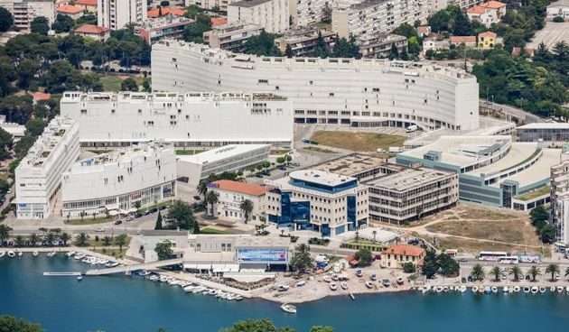 Zadar iz zraka, zračna panorama, TIZ. Photo: Dino Stanin/PIXSELL