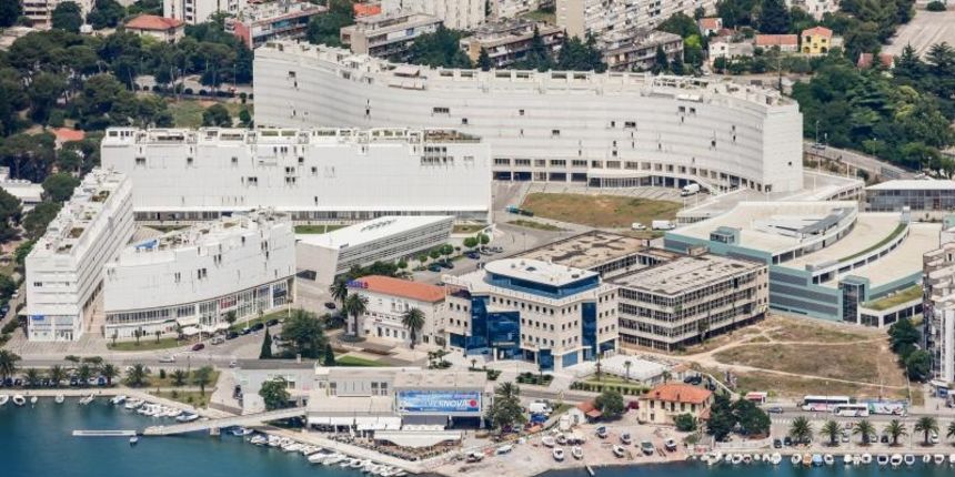 Zadar iz zraka, zračna panorama, TIZ. Photo: Dino Stanin/PIXSELL