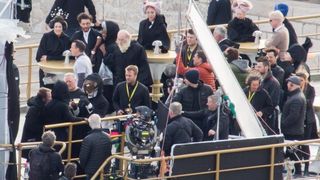 Snimanje Star Wars sage. Snimalo se na brodu Sea Star koji nije mogao isploviti kako je predvidjeno zbog jake bure. Photo: Grgo Jelavic/PIXSELL