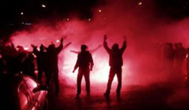 Navijački neredi (Foto: HTV)