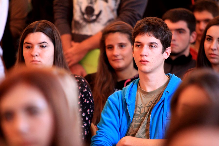 Susret studenata prve godine studija s Rektorom, foto: Iva Perinčić