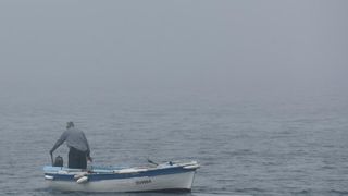 Zadar već treći dan okovan gustom maglom. Foto: Dino Stanin/Pixsell