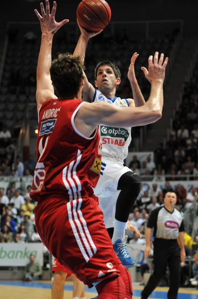 Zadar, 260513.
Dvorana Kresimira Cosica. 
3. polufinalna utakmica prvenstva Hrvatske izmedju KK Zadar i KK Cedevita.
Na fotografiji: Prostran (33).
Foto: Luka Gerlanc / CROPIX