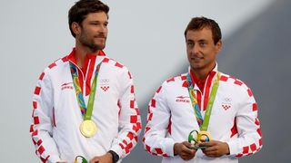 Rioe de Janeiro. Olimpijski prvaci u klasi 470, Šime Fantela i Igor Marenić. Photo. Igor Kralj/PIXSELL Rioe de Janeiro. Olimpijski prvaci u klasi 470, Šime Fantela i Igor Marenić. Photo. Igor Kralj/PIXSELL