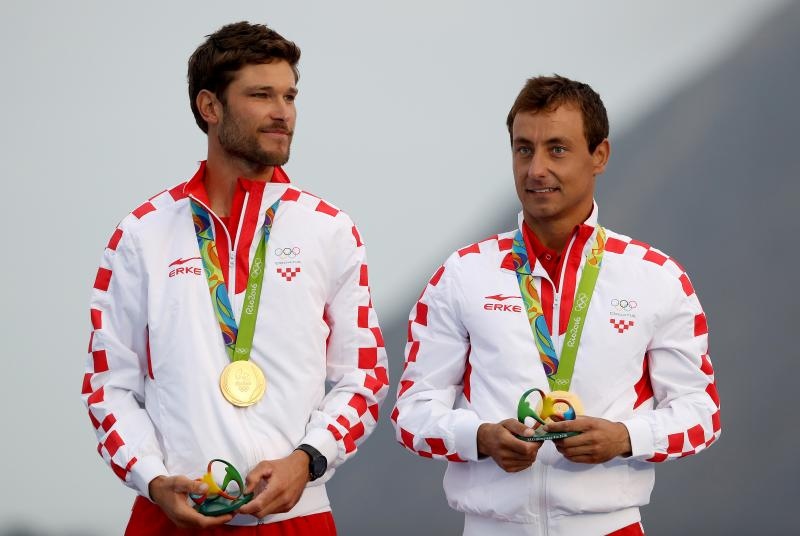 Rioe de Janeiro. Olimpijski prvaci u klasi 470, Šime Fantela i Igor Marenić. Photo. Igor Kralj/PIXSELL Rioe de Janeiro. Olimpijski prvaci u klasi 470, Šime Fantela i Igor Marenić. Photo. Igor Kralj/PIXSELL