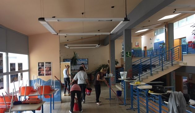 Velika šteta od poplave u OŠ Valantin Klarin u Preku