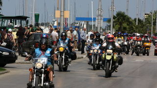Karusel bikera na Branimirovoj obali u Zadru, Foto: Mladen Malik