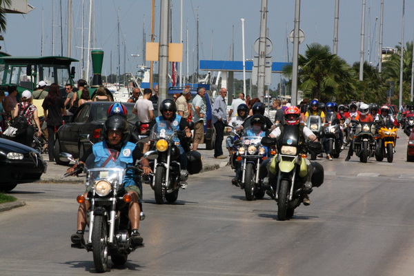 Karusel bikera na Branimirovoj obali u Zadru, Foto: Mladen Malik