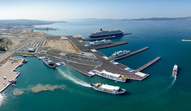 Nova luka Gaženica, pogled iz zraka, Foto: Dino Stanin/PIXSELL