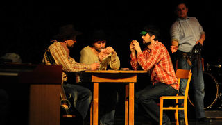 Zadar, 21.01.2013. snimio: Nenad Marčev
TEATAR EXIT, Zagreb
Saša Anočić
KAUBOJI
redatelj: Saša Anočić
igraju: Živko Anočić, Matija Antolić,
Hrvoje Barišić, Krunoslav Klabučar,
Rakan Rushaidat, Radovan Ruždjak i Ivana Rushaidat
izvan pre Zadar, 21.01.2013. snimio: Nenad Marčev
TEATAR EXIT, Zagreb
Saša Anočić
KAUBOJI
redatelj: Saša Anočić
igraju: Živko Anočić, Matija Antolić,
Hrvoje Barišić, Krunoslav Klabučar,
Rakan Rushaidat, Radovan Ruždjak i Ivana Rushaidat
izvan pre