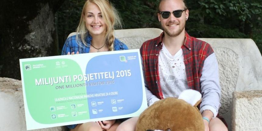 Britanski par milijunti su posjetitelji NP Plitvička jezera, Photo: Kristina Štedul Fabac/PIXSELL