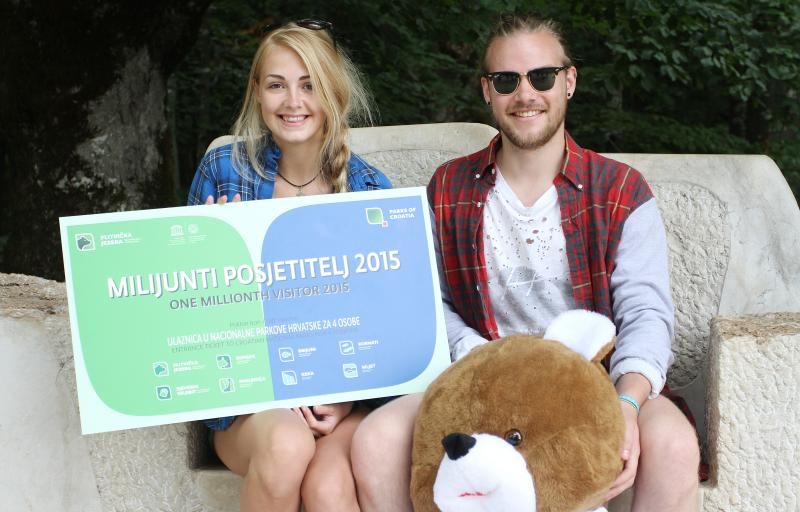 Britanski par milijunti su posjetitelji NP Plitvička jezera, Photo: Kristina Štedul Fabac/PIXSELL