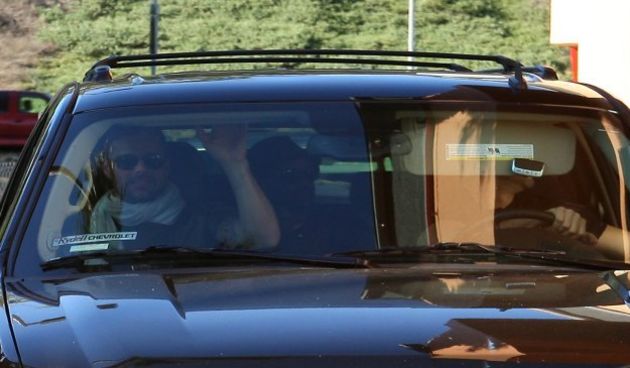 #7259657 EXCLUSIVE… Singer Ricky Martin and boyfriend hit up the In-N-Out burger drive through in a new Chevy SUV while  in Ventura, CA on May 4th, 2011. While first allowing fans to take a couple of pics Martin and friend decided it was time to cover t