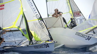 Zadar, 020909.
Europsko prvenstvo u jedrenju za klasu 49er 2009.
Danas se vozi treci dan regata na Europskom prvenstvu u klasi  49er koje se odrzava od 29og kolovoza do 5og rujna u organizaciji JK Uskok. 
Iako se start odgodio za vise od 2 sata odrzana su