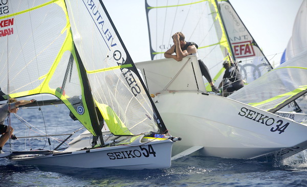 Zadar, 020909.
Europsko prvenstvo u jedrenju za klasu 49er 2009.
Danas se vozi treci dan regata na Europskom prvenstvu u klasi  49er koje se odrzava od 29og kolovoza do 5og rujna u organizaciji JK Uskok. 
Iako se start odgodio za vise od 2 sata odrzana su