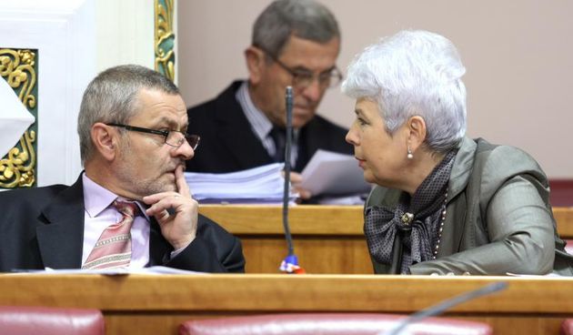 Raspravom o uredbi broj 2201/2003 Vijeca Ez nastavljena je sjednica Sabora RH. Photo: Patrik Macek/PIXSELL