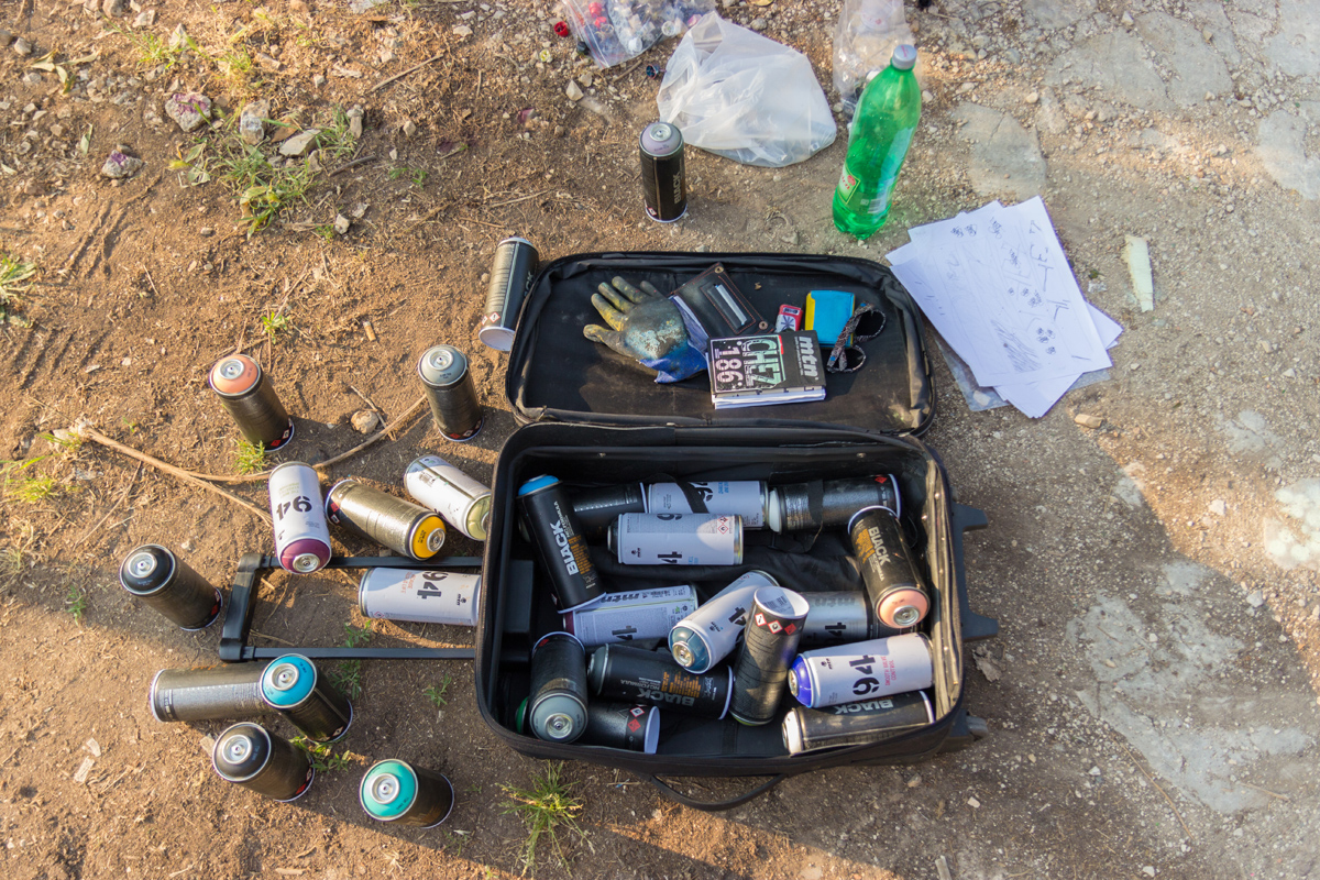 Pripreme za KvartArt festival: grafiteri u akciji