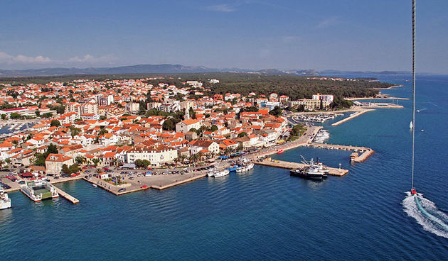 Biograd iz zraka (foto: Marin Gospić)