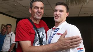 06.07.2015., Zagreb – Svecani docek kosarkasa do 19 godina koji su na svjetskom prvenstvu u Grckoj osvojili srebrnu medalju. Photo: Goran Stanzl/PIXSELL