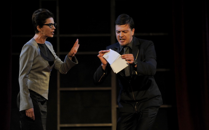 Sibenik, 110213.
HNK Sibenik.
Generalna proba koprodukcijske predstave HNK Sibenik i Kazalista Gavella Zagreb autora Rolanda Schimmelpfenniga “PUSH UP 1