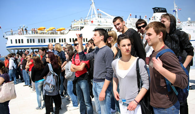 Uplovljavanje školskog broda “Kraljica mora” (Foto:Saša Čuka)