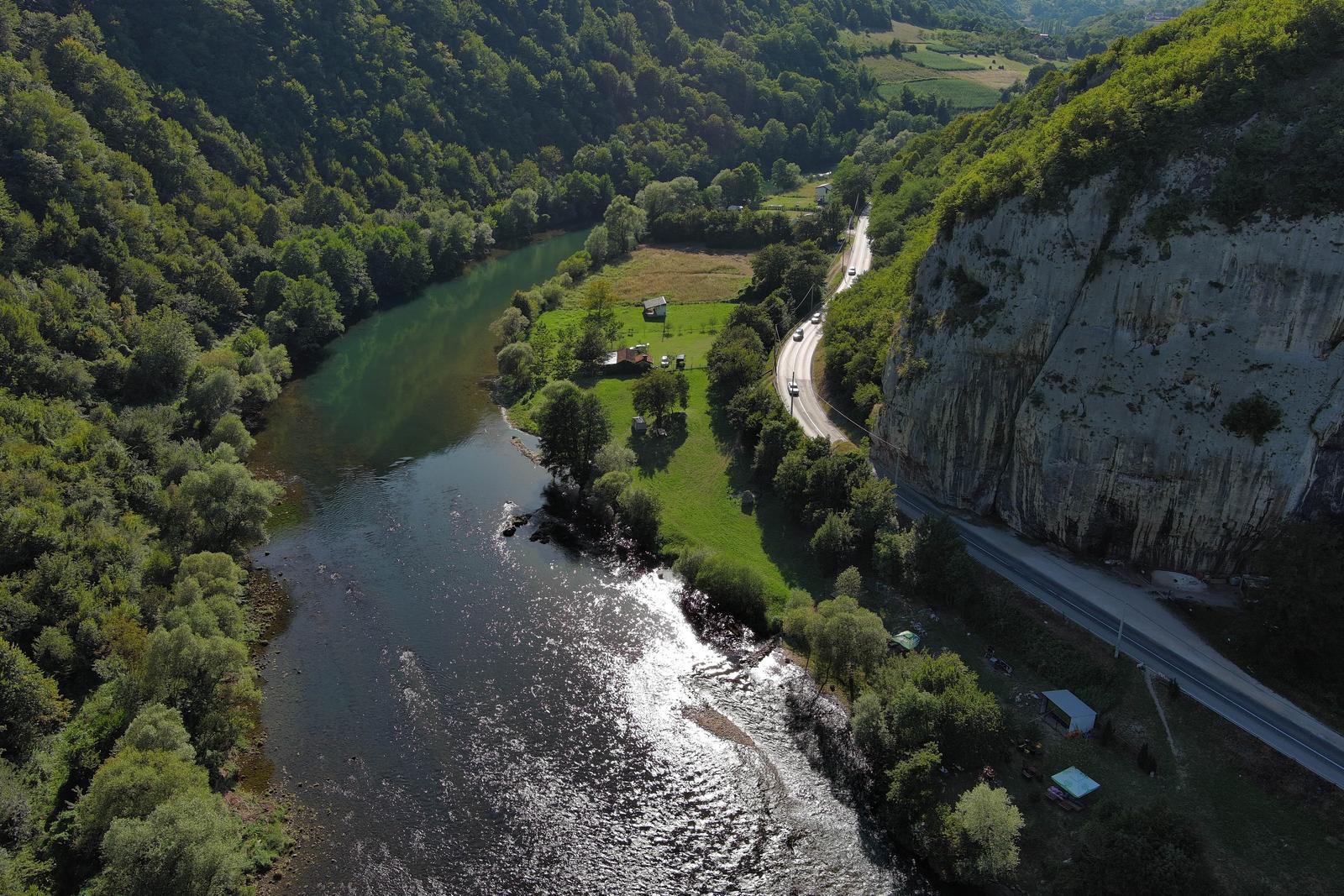 Fotografije iz zraka kanjona Vrbasa