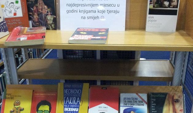 Gradska knjižnica Zadar opremila policu za terapiju smijehom