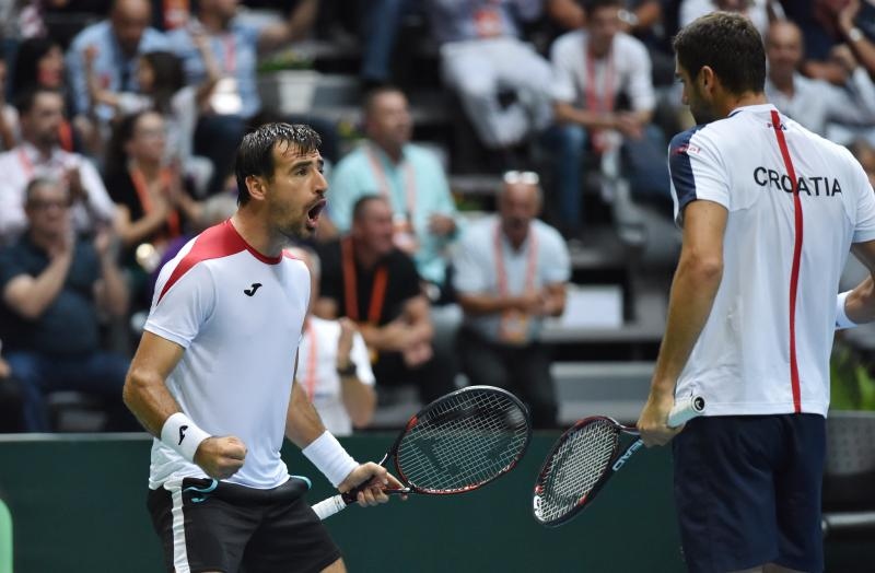 Davis Cup: Ivan Dodig/Marin Čilić – Nicolas Mahut/Pierre-Hugues Herbert 3-1. Photo. Hrvoje Jelavić/PIXSELL