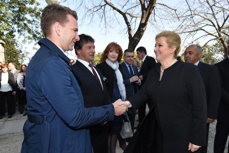 Predsjednica Kolinda Grabar Kitarović na svečanoj sjednici županijske skupštine, foto: Dino Stanin/PIXSELL