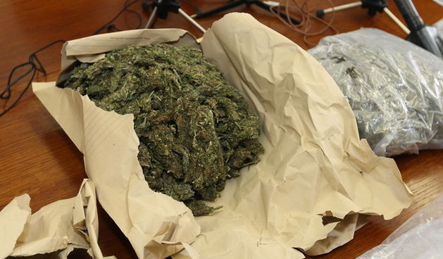 Zadar, 010410.
Konferencija za novinare u PU Zadar povodom jucerasnje zapljene 4 kilograma marihuane.Uhicene su cetri osobe koje se sumnjice za kazneno djelo zloupotrebe droga.
Na fotografiji zapljenjena droga.
Foto: Vladimir Ivanov / CROPIX