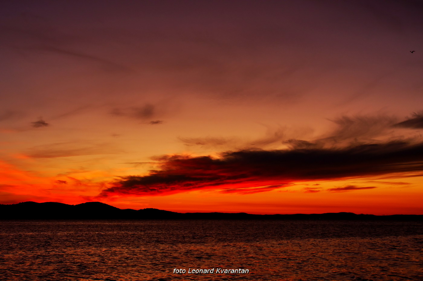 Prekrasan listopadski zalazak sunca u Zadru Prekrasan listopadski zalazak sunca u Zadru