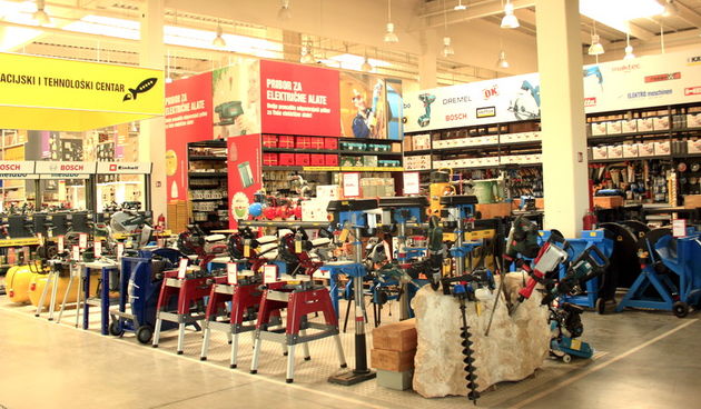 Dio asortimana ponude centra baumax Zadar, foto: Mladen Malik