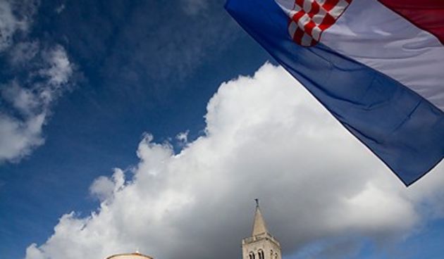 Đir po gradu 27. studenog 2012., hrvatska zastava (foto:Saša Čuka)