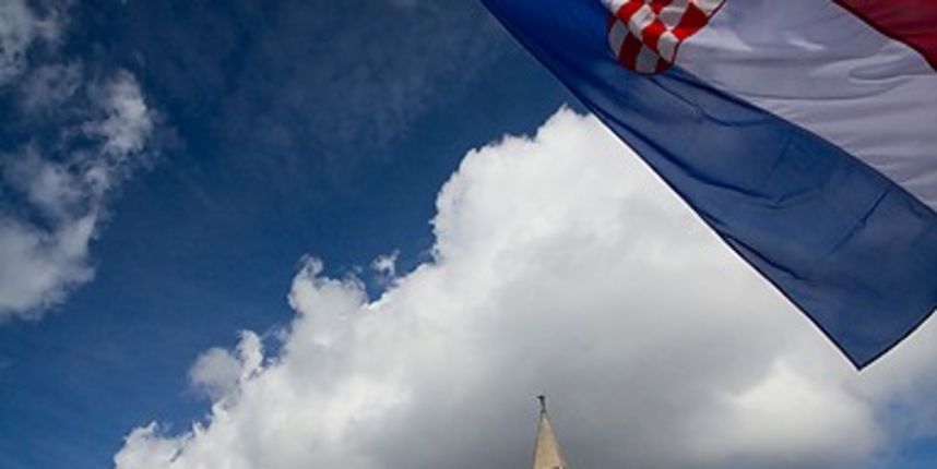 Đir po gradu 27. studenog 2012., hrvatska zastava (foto:Saša Čuka)