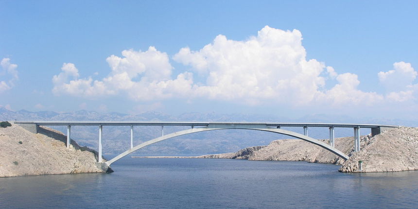 Paški most (Foto: Josip Portada) Paški most (Foto: Josip Portada)