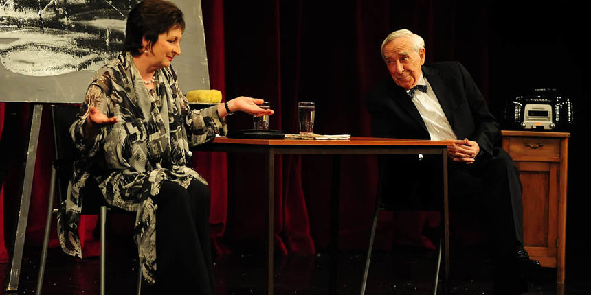 HNK Zadar: “Stilske vježbe”, Pero Kvrgić, Lela Margetić, foto: Nenad Marčev HNK Zadar: “Stilske vježbe”, Pero Kvrgić, Lela Margetić, foto: Nenad Marčev