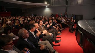 U zadarskom HNK odrzan je skup Kukuriku koalicije te predstavljeni kandidati za Europski parlament. Iako je bilo najavljeno, premijer Zoran Milanovic nije prisustvovao skupu zbog krize u Slavoniji uzrokovane poplavama. Photo: Filip Brala/PIXSELL