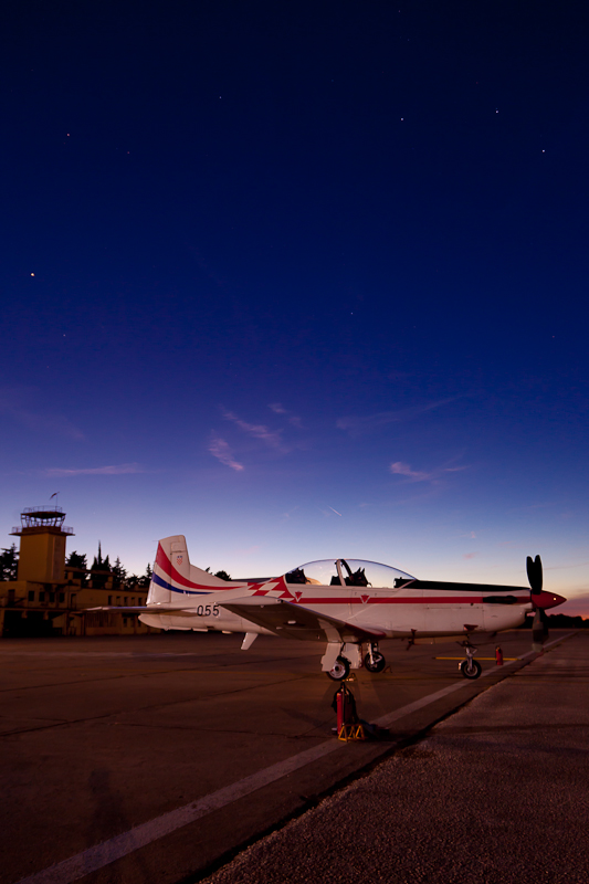 Noćno letenje u zrakoplovnoj bazi Zemunik, foto: Darko Belančić