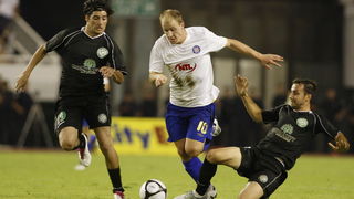 Split, 190810. Gradski stadion Puljud. Uzvratna utakmica cetvrtog pretkola Europske lige izmedju Hajduka i Uniree. Na fotografiji: Senijad Ibricic.  Foto: Ante Cizmic / CROPIX