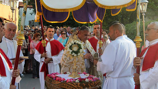 Arbanasi: Procesija povodom blagdana Tijelova 19. lipnja 2014.  foto: Bernard Kotlar
